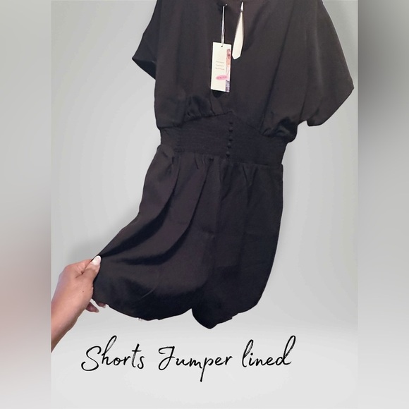 NWT Dokotoo Women’s Doll-man Short Sleeved Sports Jumper Black Sized L - Picture 6 of 10